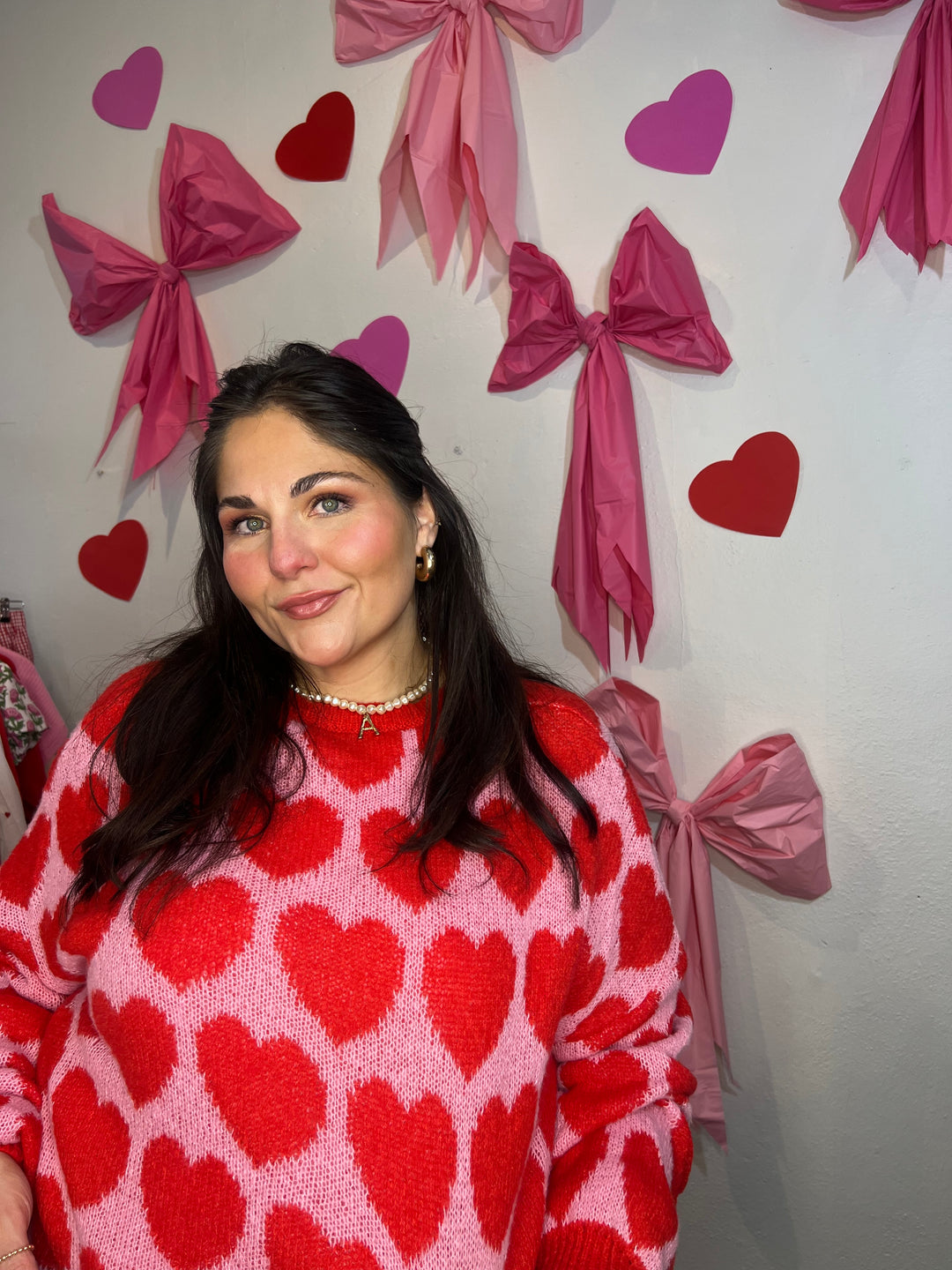 V-Day Hearts Sweater