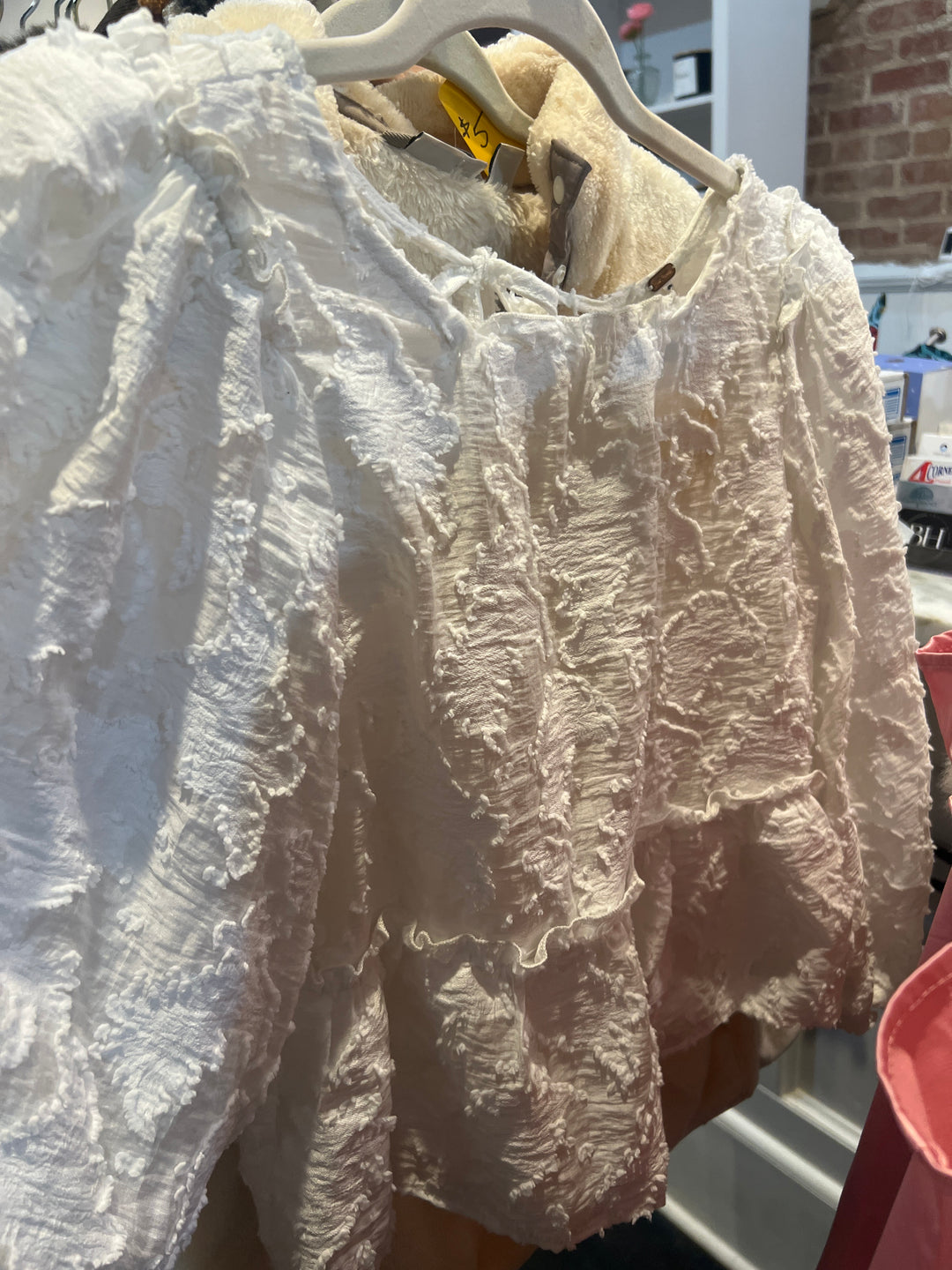 Free People White Detail Top (xs)