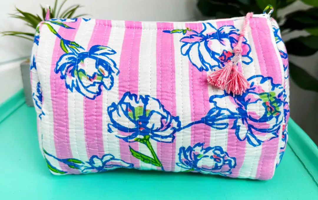 Quilted Makeup Bags