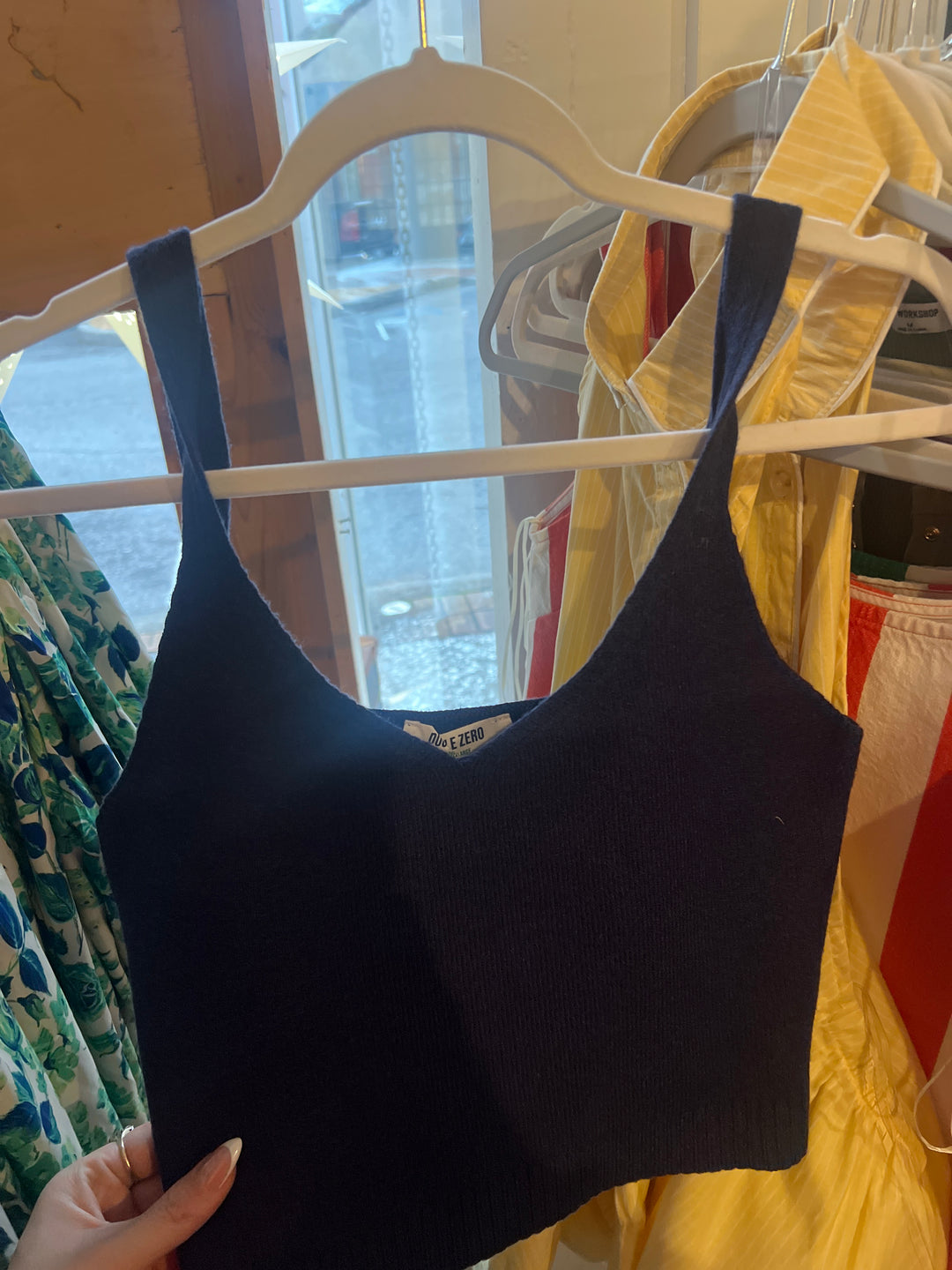 Navy Blue Sweater Tank