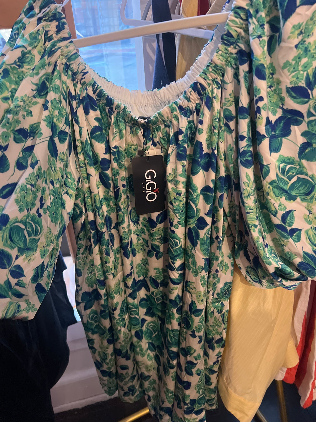 Green Floral dress