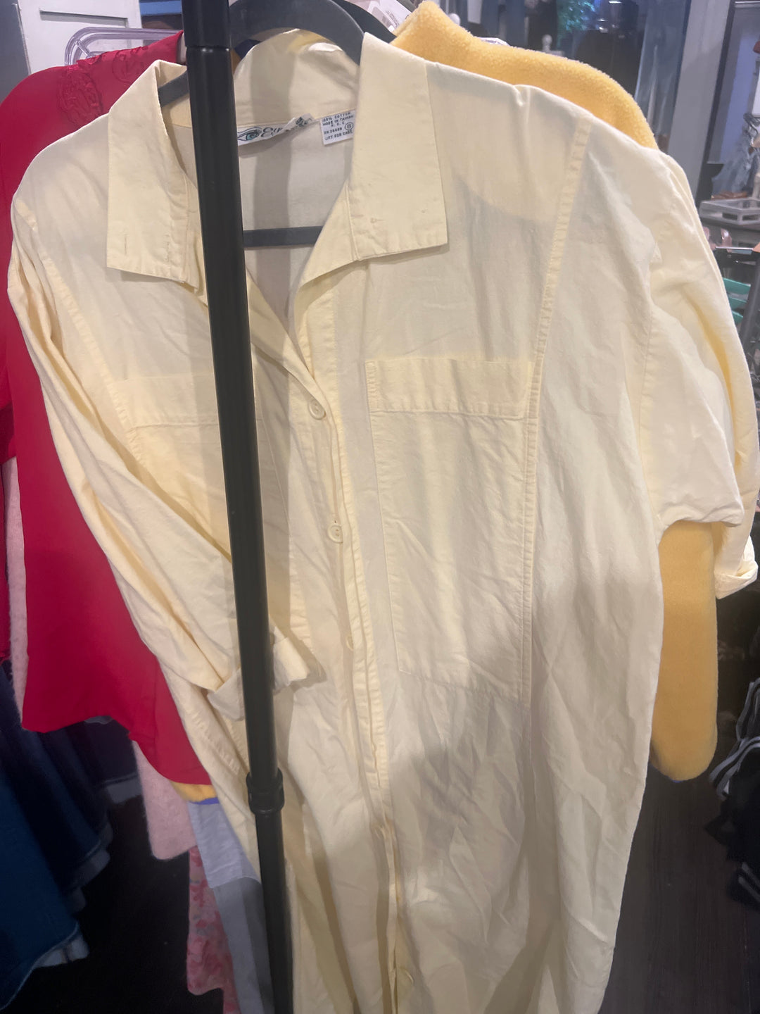 Yellow Linen Dress (s)