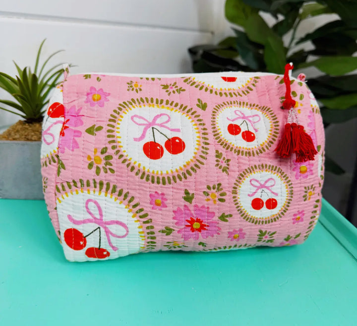 Quilted Makeup Bags