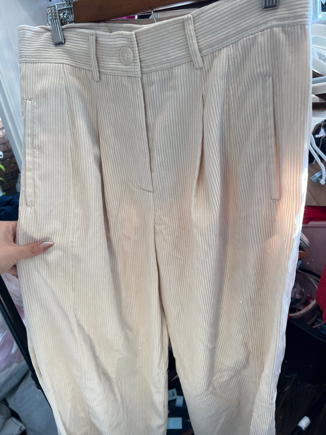 Cream Corduroy Pants