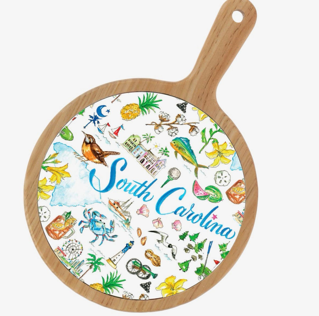 Bamboo Ceramic Cheese Board