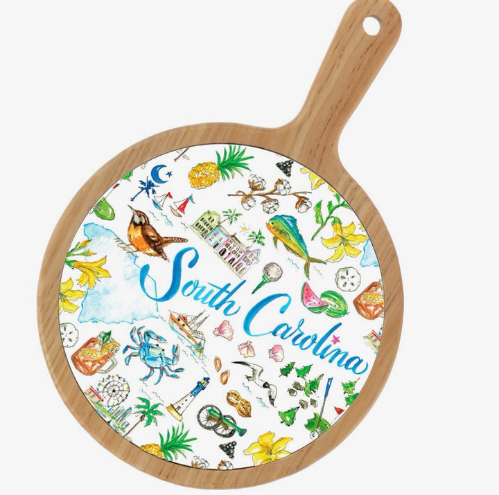 Bamboo Ceramic Cheese Board