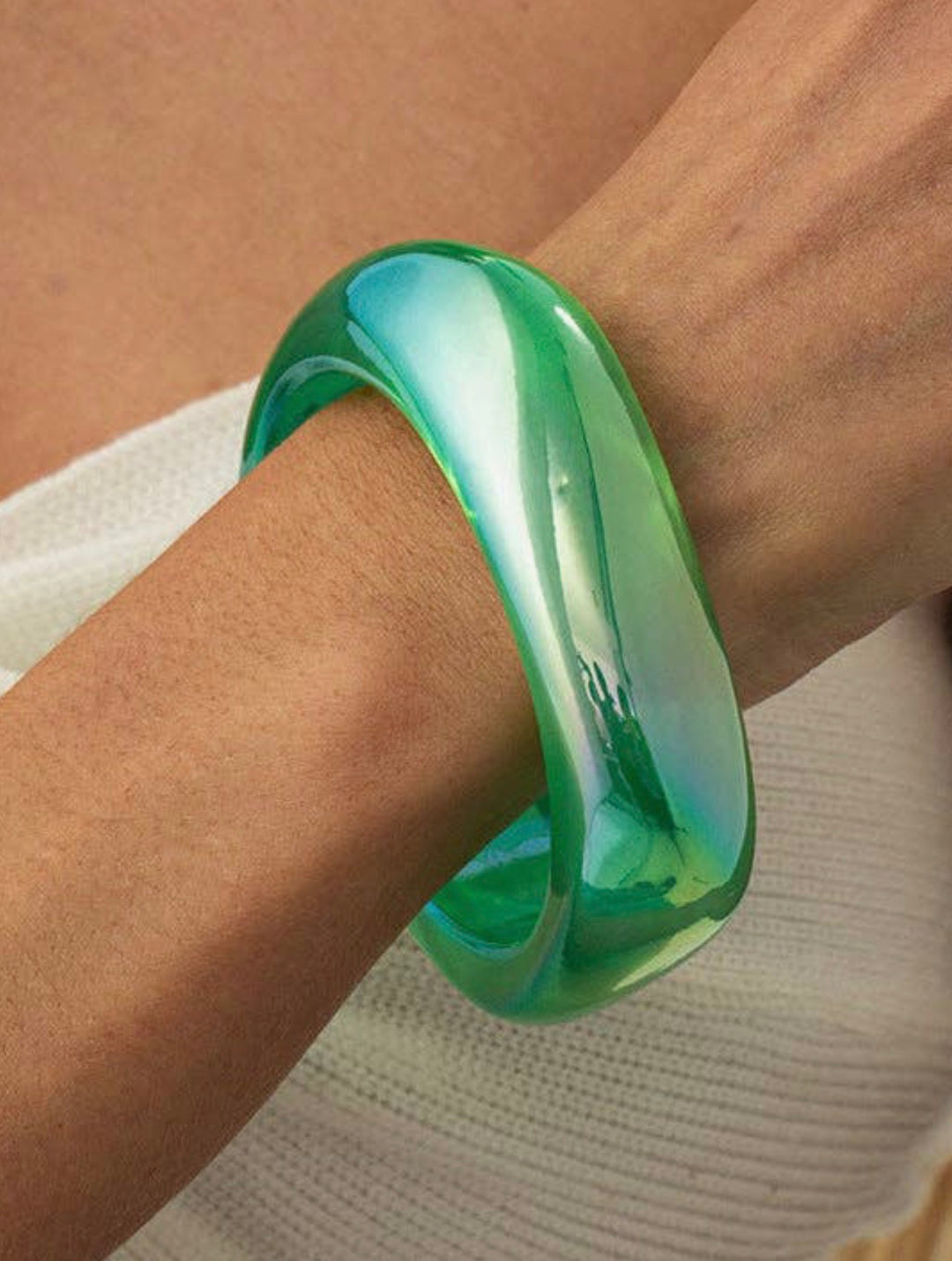 Large Iridescent Bangle
