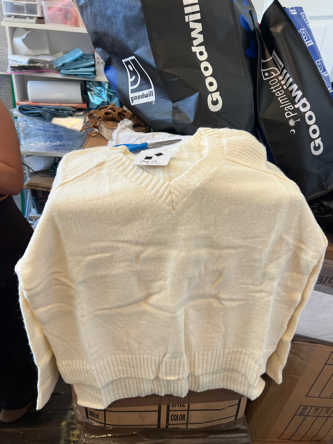 Cream Sweater for the Season