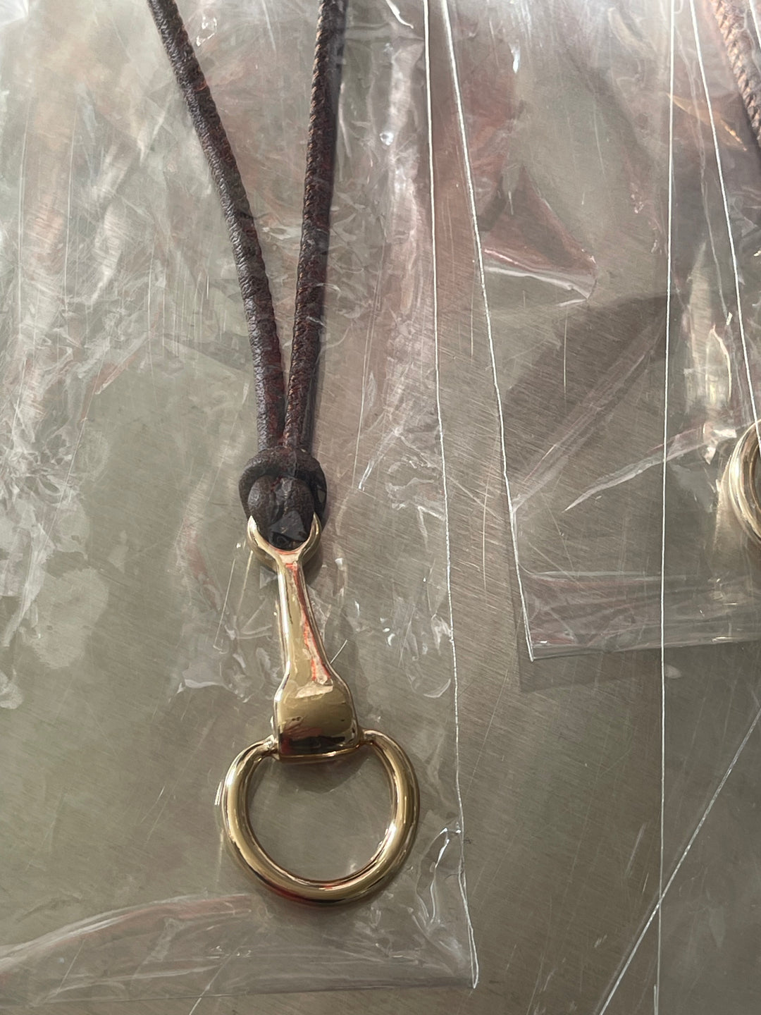 Leather Horse Bit Necklace