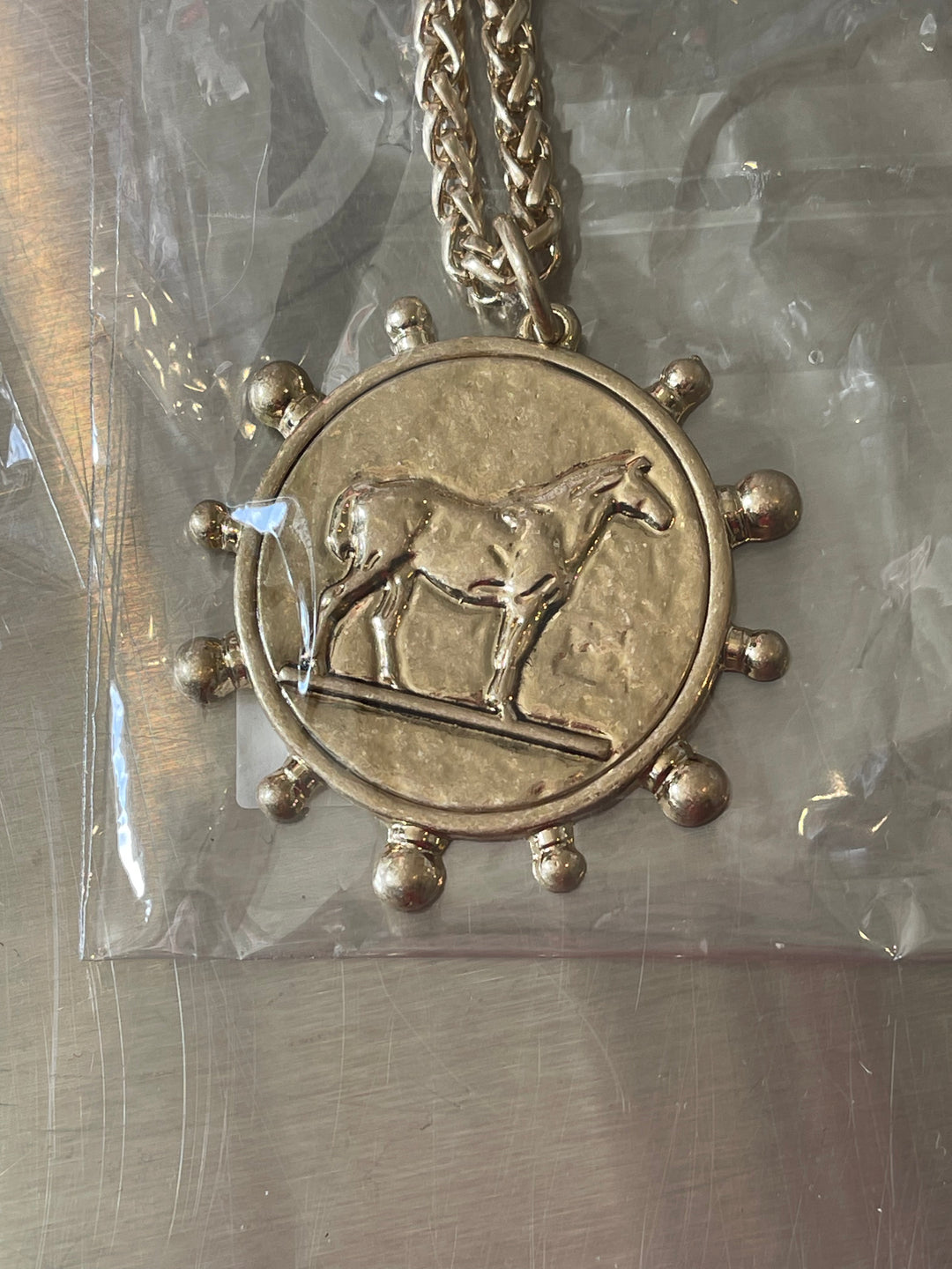 Budweiser Horse Necklace