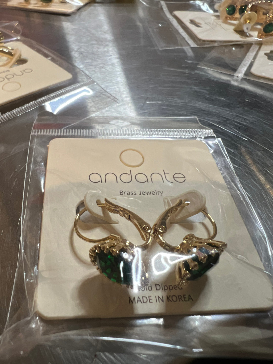 Emerald Circle Dangles