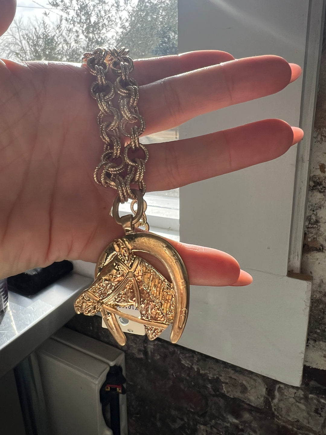 Horse Chain Link Necklace (waterproof)