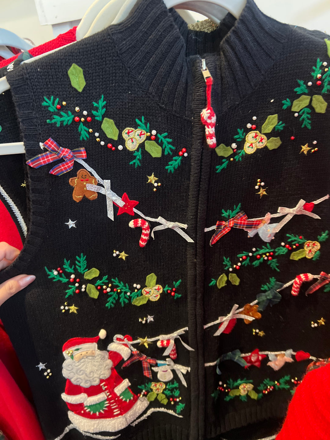 Christmas Vintage Santa Vest (L)