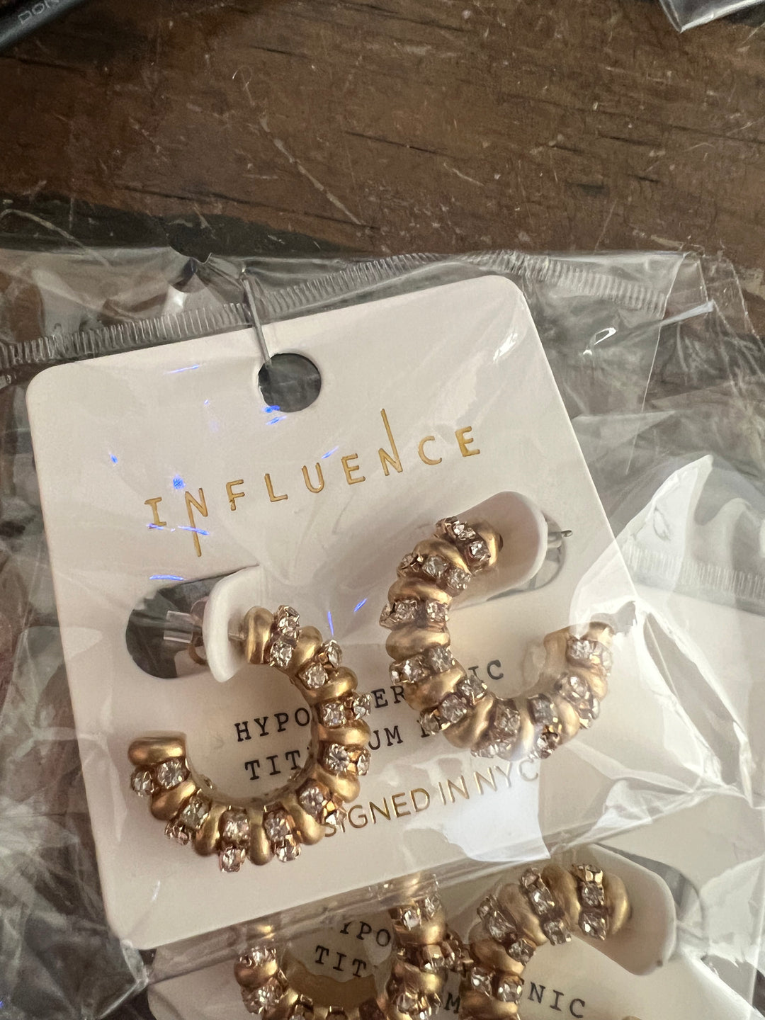 Braided Diamond and gold hoops