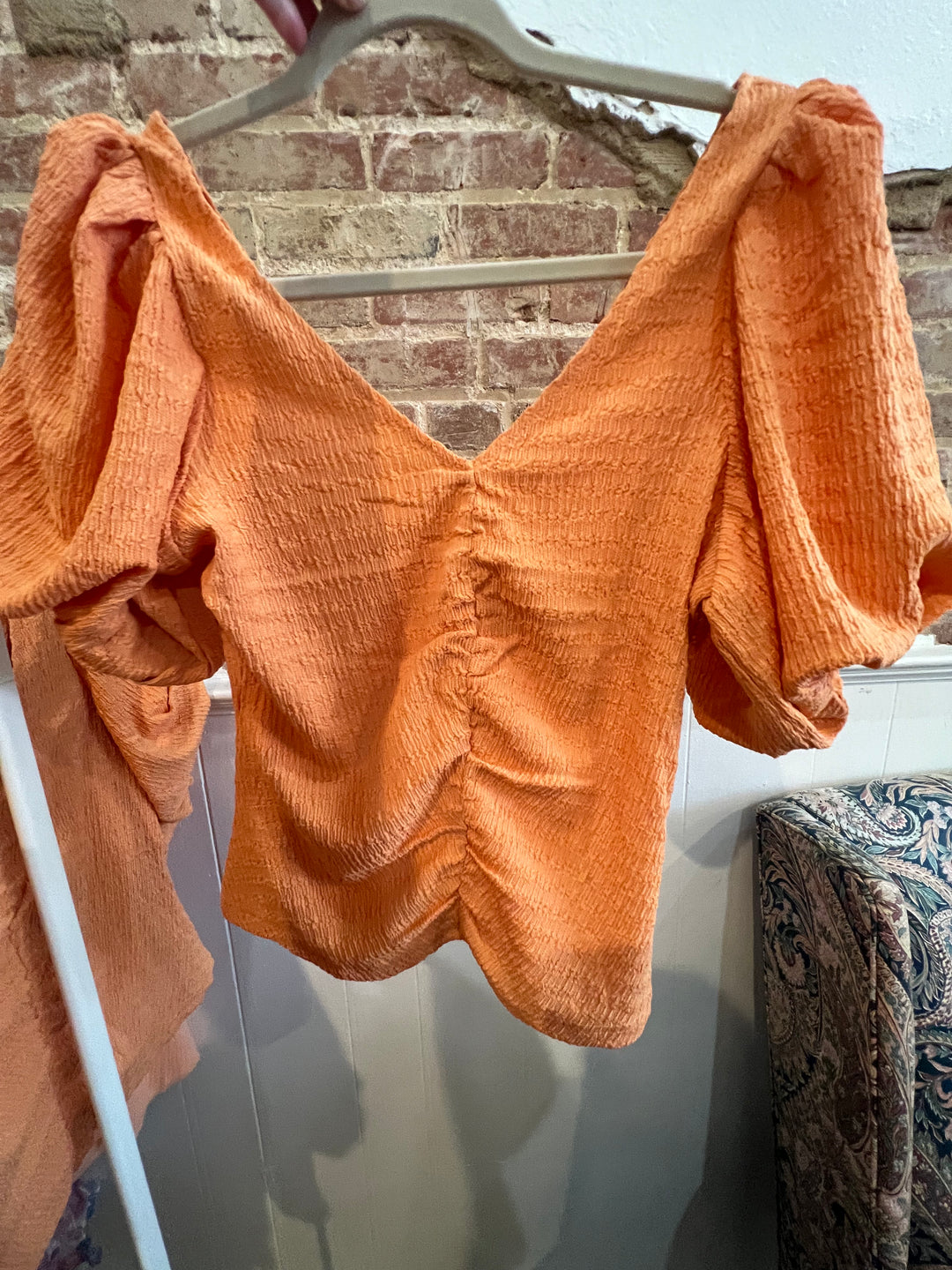 Tangerine Fancy Top
