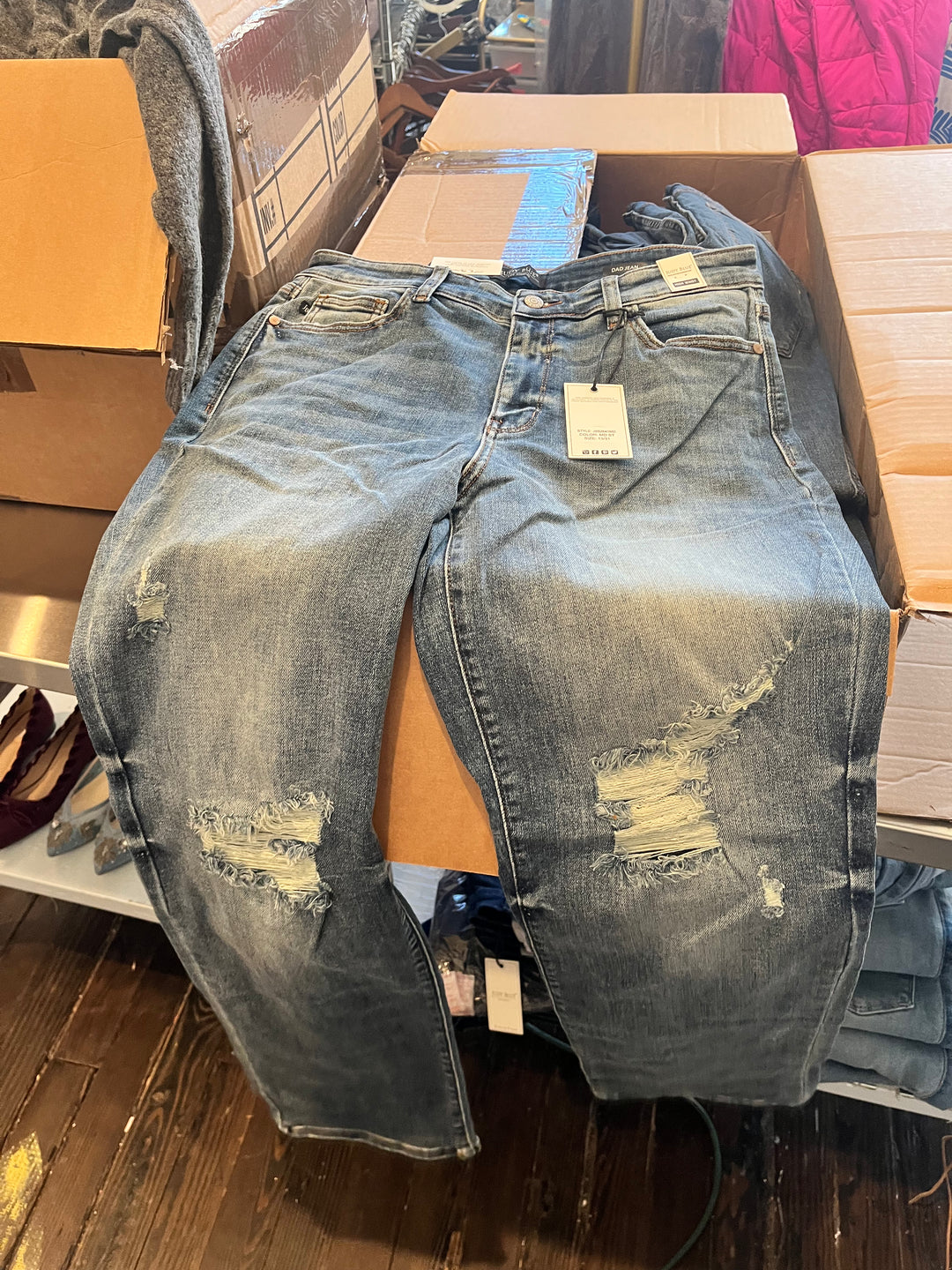 Dad Straight Leg Jean Judy Blue