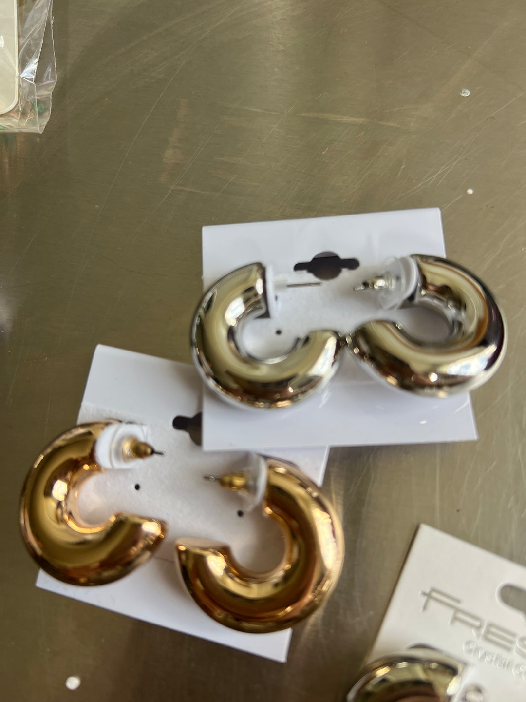 Shiny Small Hoops