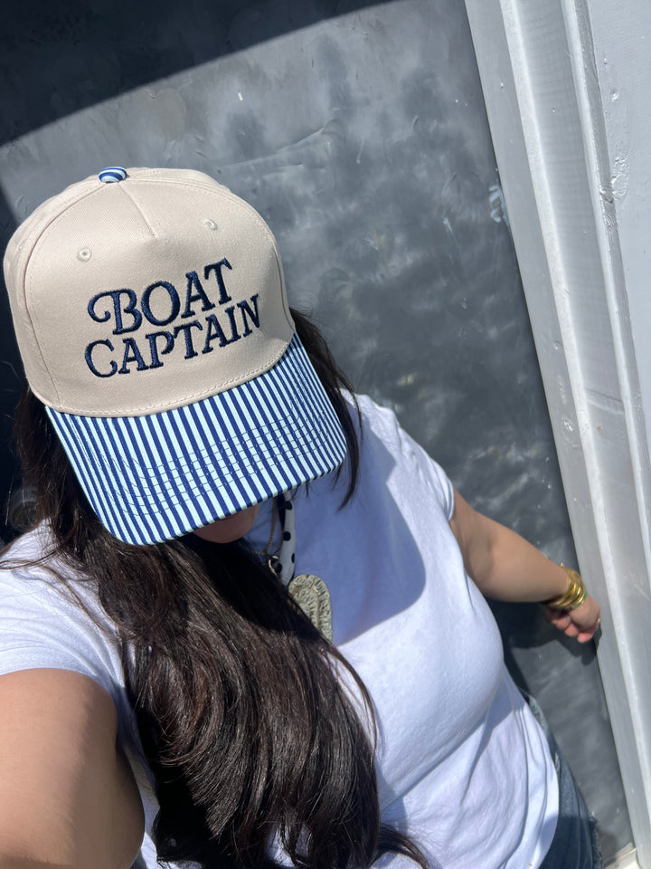 Striped Summer Trucker Hat