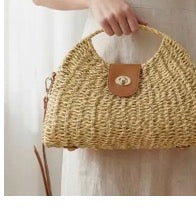 Woven Handle Handbag