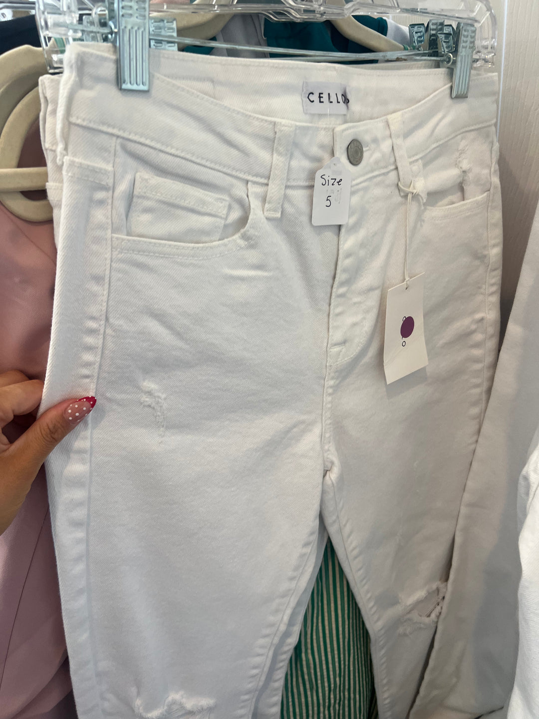 Cello White Jeans