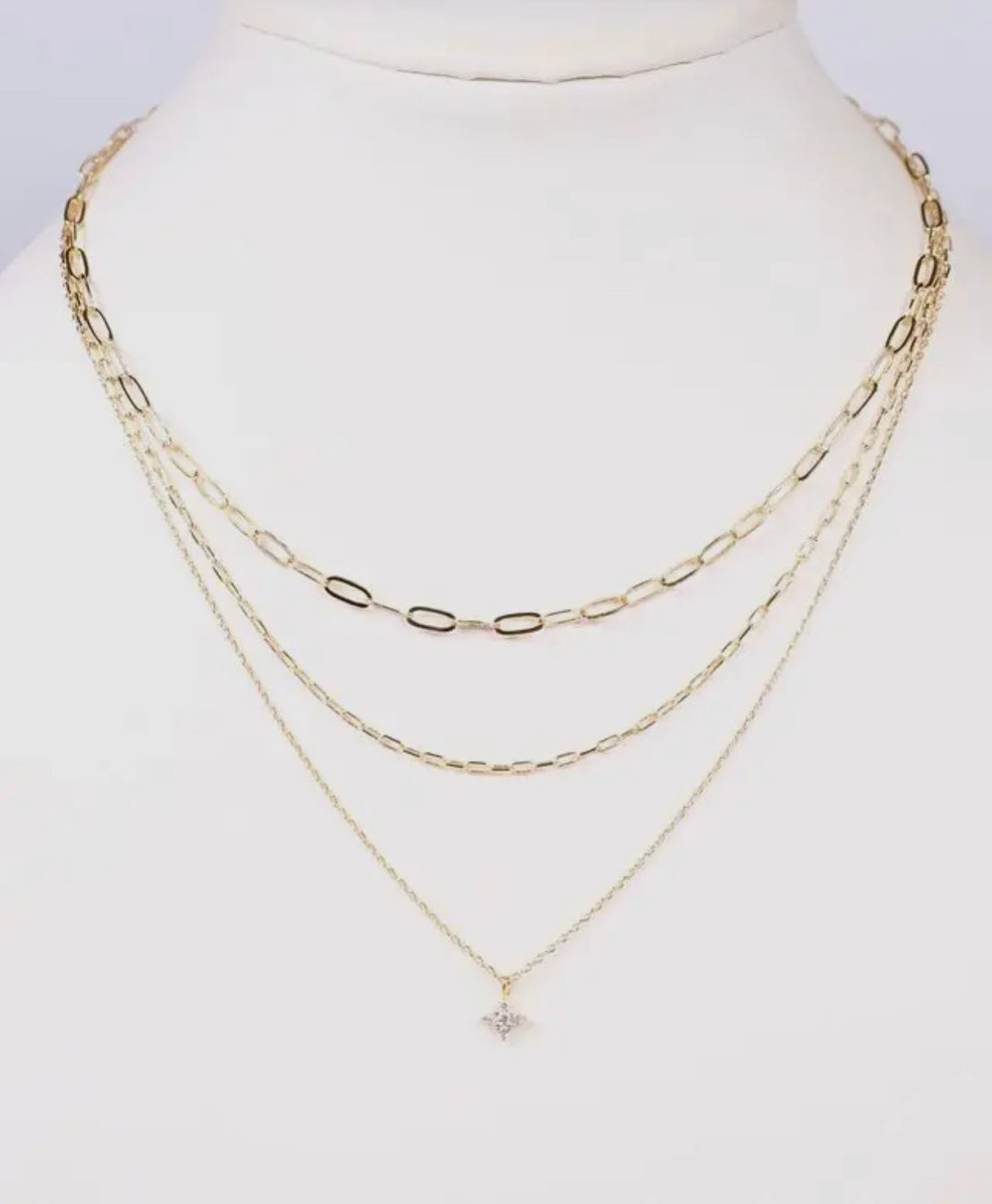 Layered Necklace Gold