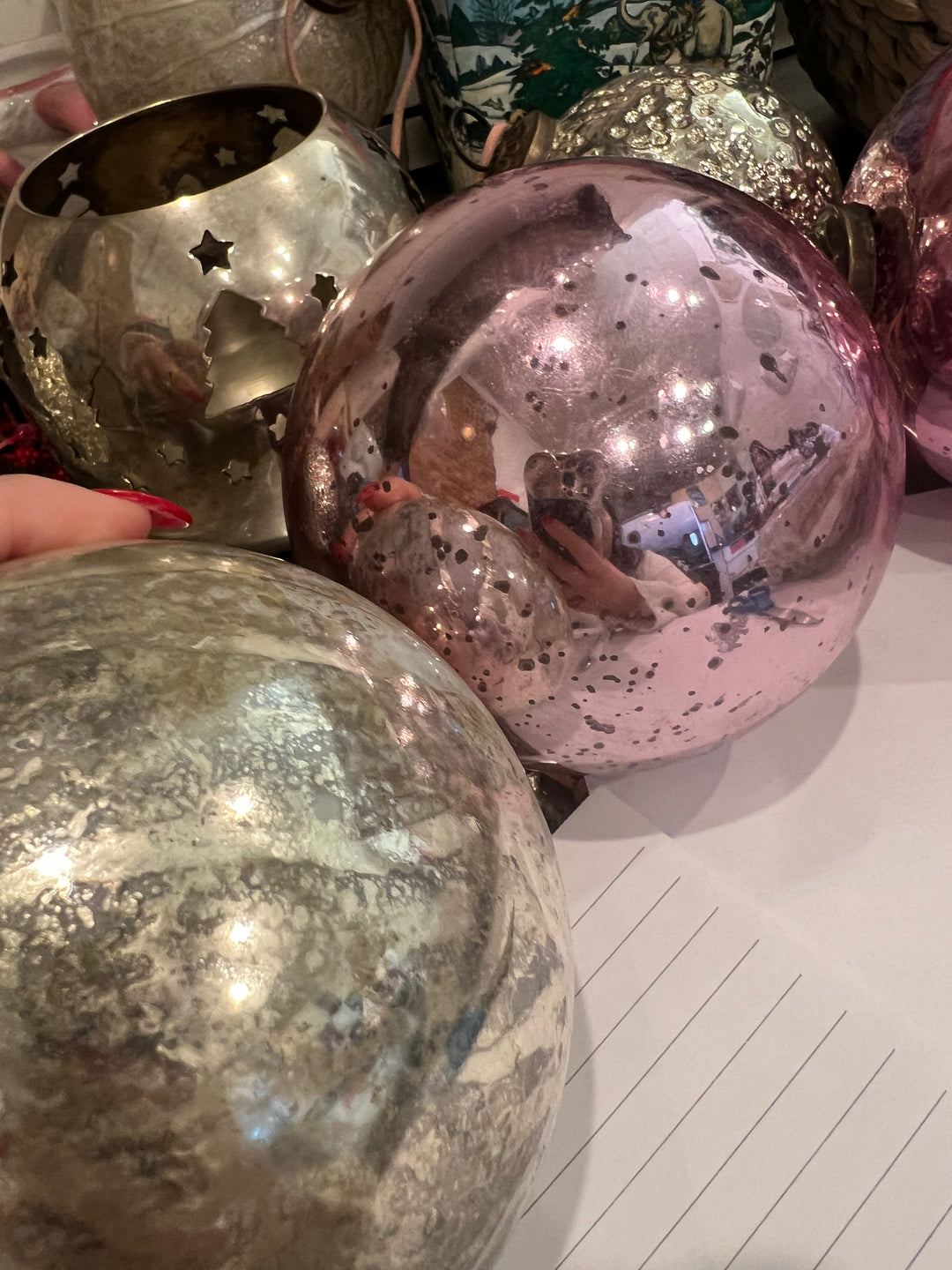 Large Ceramic Ball Ornament