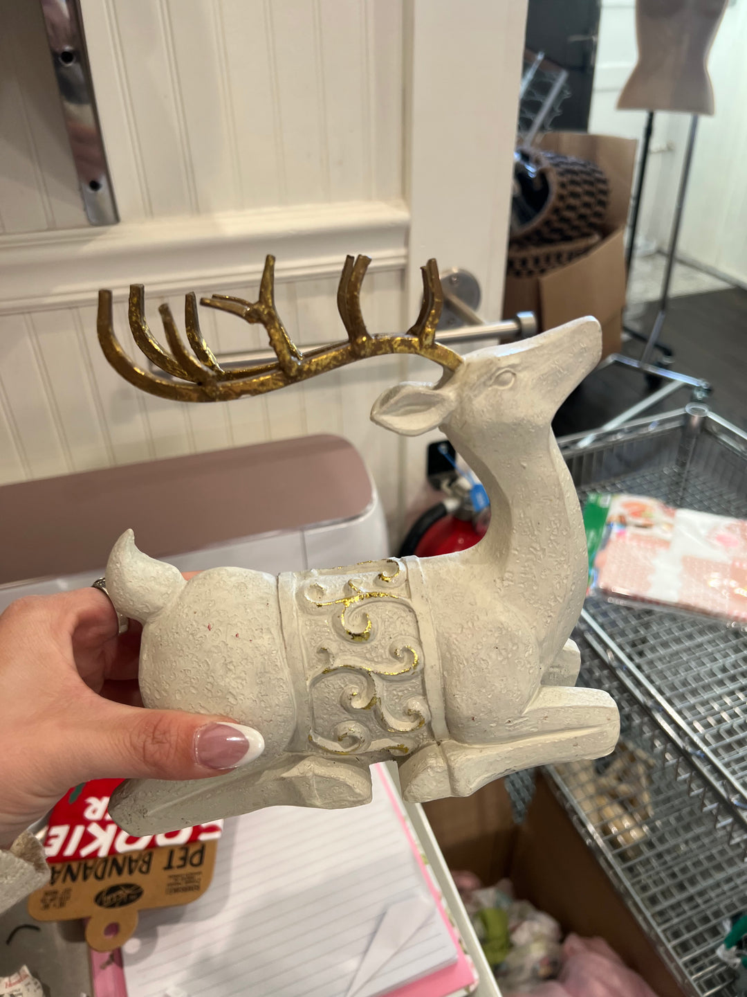 White Christmas Deer