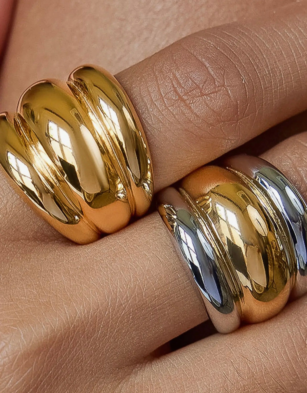 Daelen 18k non-tarnish statement ring