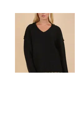 Chunky V-Neck Sweater