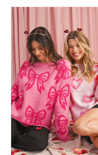 Heart Bow Sweater