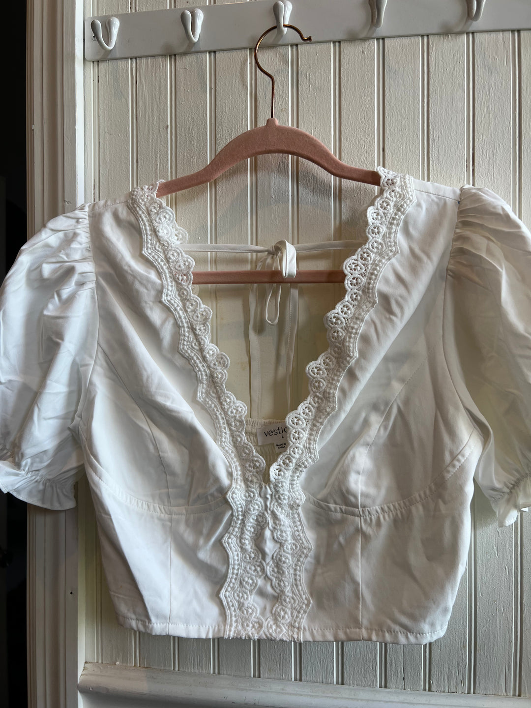 White Vestique Top (L)