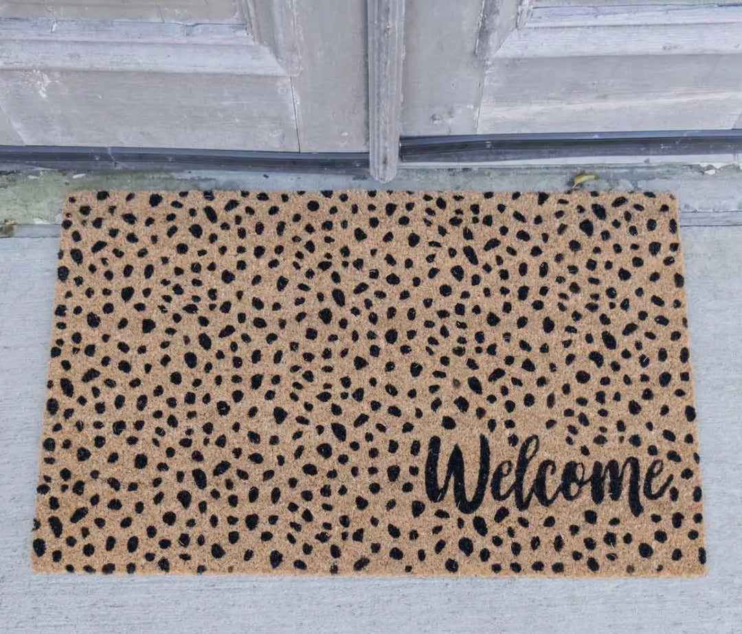 Welcome Cheetah Doormat